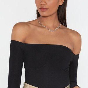 Nasty Gal Off-the-Shoulder Bodysuit